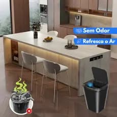 Lixeira Sensor Automatizada Inteligente de Banheiro Cozinha Escritório Capacidade