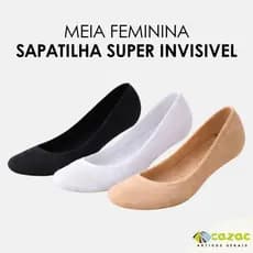 Meias Sapatilha Super Invisível Meias Soquete Feminina Meia Algodão