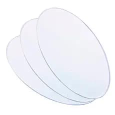 Base Acrílica Oval Grande 18x10 Transparente Para Artesanato Biscuit Faça Voce Mesmo