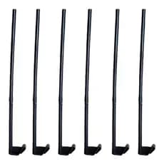 Kit Hastes Suporte Bandeira Para Carro 43cm Resistente Ideal Copa Do Mundo Torcida Brasil