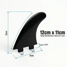Kit 10 Quilhas e 10 Raspadores De Prancha  Plástico Surfista Surf Aventura Com Segurança Estável