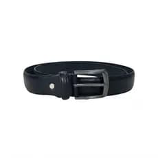 Cinto Masculino Preto Casual E Social Fivela Grafite Em Metal Resistente Estilo Esporte Fino