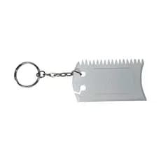 Raspador De Prancha Com Argola Chaveiro Branco e Preto Surf Praia Hangloose Surfista Parafina Surfe