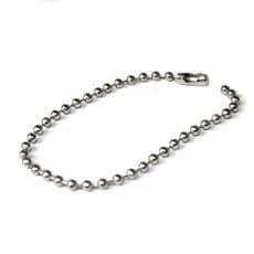 1000 Correntes Bolinha Prata Com Fecho Canoa 10cm Ideal Para Etiquetas Personalizadas E Tags