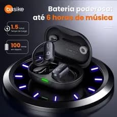 Basike Wireless OWS estéreo Bluetooth fone de ouvido à prova d'água IP67