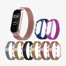 Pulseira De Relógio Aço Magnética Mi Band 3 e 4