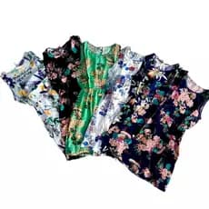 Vestido Viscose Estampa Floral Fresquinho Moda feminina-Cód C317