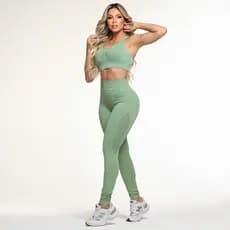Conjunto Selene Feminino Academia Top e Legging Empina Bumbum Fitness Original