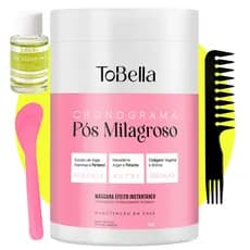 ToBella Máscara Cronograma Pós Milagroso 3 em 1 Hidratação Nutrição Restauração