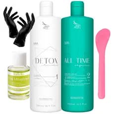 Progressiva Sem Formol Zap All Time Organic 1 Litro 500ml escova organica