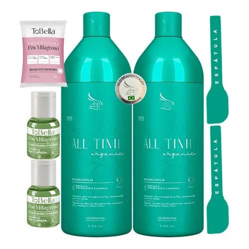 Kit 2 Progressivas All Time Orgânica Zap Passo 2 Máscara 1l