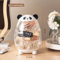 Organizadora Joias/Caixa Organizadora Multifuncional Panda Giratório