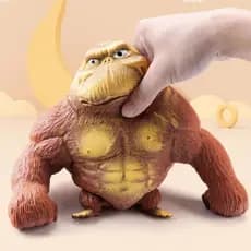 Brinquedo Macaco Gorila Estica Indestrutível Esmaga Antiestresse