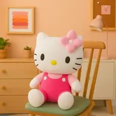 Brinquedo Pelúcia Hello Kitty Fofa Kuromi Antialérgico Fofinha