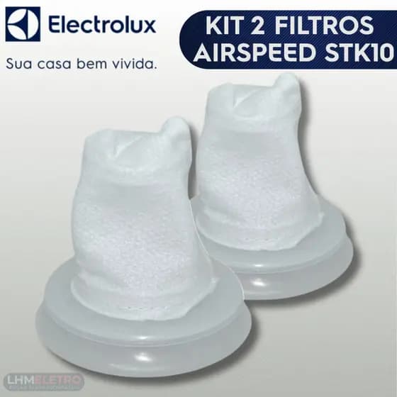 Kit 2 Filtros Aspirador Vertical Electrolux Airspeed STK10 A18834501