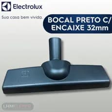 Bocal Rodo Preto com Encaixe de 32mm para Aspiradores Electrolux