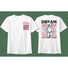 Camiseta Estampada P ao G3 Urso Dream 100% Algodão Masculina Feminina Plus Size Envio Já