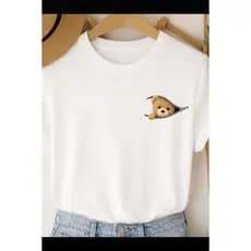 Camiseta Estampada Ursinho Fofo 100% Algodão Feminina P ao G3 Plus Size Envio Já