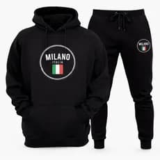 Conjunto Moletom Canguru Premium Flanelado + Calça Milano Italia Feminino Masculino