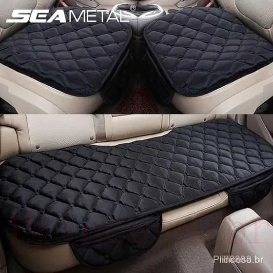 [Princesa]	[Escolha De Valor] SEAMETAL Capa Do Banco Carro Universal Plush Non Slip Mat Cushion Set Protetor De Cadeira