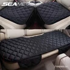 [Princesa]	[Escolha De Valor] SEAMETAL Capa Do Banco Carro Universal Plush Non Slip Mat Cushion Set Protetor De Cadeira