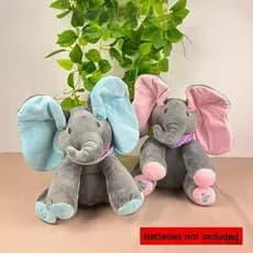 Esconder E Procurar Elefante , Brinquedo De Pelúcia Cantando Eletrônico , Bug De Jogos Musicais Com Boneca De Orelhas Em