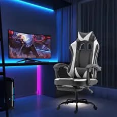 Cadeira Gamer Pro: Ergonomia, Reclina 135° + Suporte Lombar - Ideal para Live! -F19