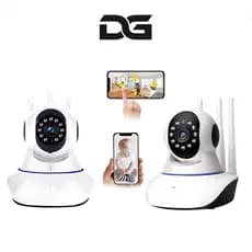 Câmera IP WiFi 360 câmera iP robô 3 antenas visão noturna full HD Sistema microfone áudio G12
