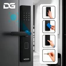 Fechadura Eletrica Digital Inteligente com Biometria Senha Touch Cartão Moderna Fechadura Digital  M15