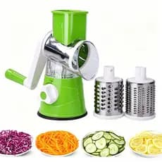 Multiprocessador Manual de Alimentos, Fatiador e Ralador de Legumes, Frutas e Queijo, Seguro e Fácil de Usar-U11