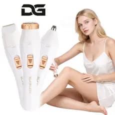 3 em 1 Depilador Elétrico Recarregável Multifuncional Depilação Facial Corpo para Barbear