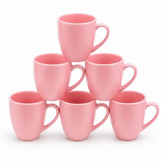 Kit Jogo Canecas 250ml Porcelana Xicara Para Cafe Cha