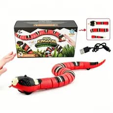 Brinquedo de Cobra Interativo para Gatos - Indução Elétrica e Design Biônico com Carregamento USB