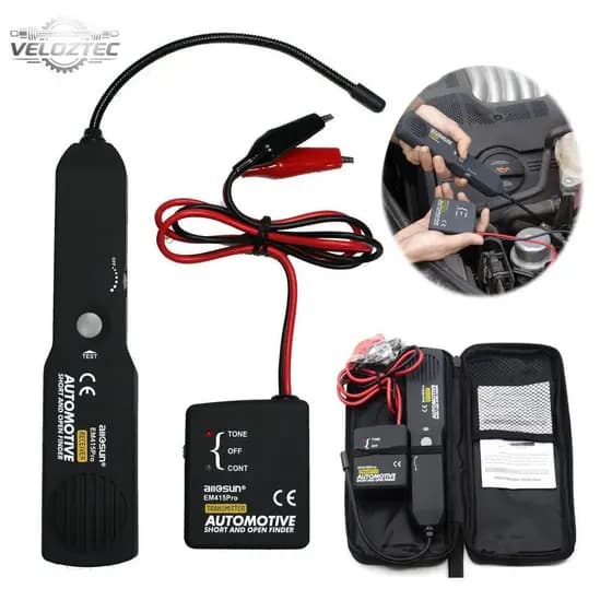 Localizador de Curto e Fio Quebrado Automotivo EM415Pro Preto 12-24v