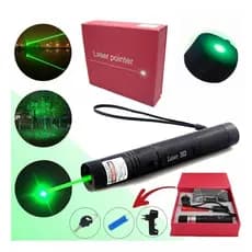 Caneta Laser Pointer Recarregável Verde/Vermelha com Chave de Segurança – Laser 303/710