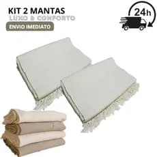 kit 2 Manta Para Sofá Luxo Gigante 2,10X1,20 Tipo Capa De Sofá Protetora