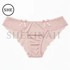 Kit 3 e 2 Calcinha de Renda Lisa Conforto Sensual