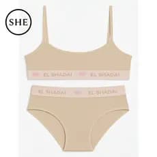 Kit 3 e 2 Conjunto Juvenil Calcinha e Top Sem Bojo Liso Conforto