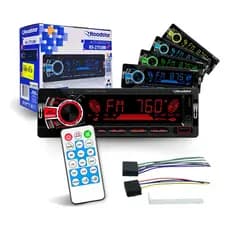 Som Automotivo Roadstar RS2751BR Bluetooth 2 USB 7 Cores Radio FM
