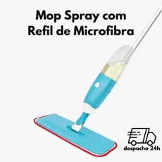 Mop Spray de Microfibra Prático e Econômico Cabo de 125cm
