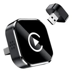 Adaptador CarPlay e Android Auto Sem Fio 2 em 1 Mini Box AI BT WiFi Conexão Automática para Carro
