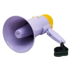 Megafone HQ-108 Recarregavel - Branco/Amarelo