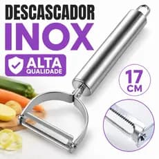 Descascador Fatiador Ralador Legumes Frutas Multifuncional Aço Inox Premium Cozinha
