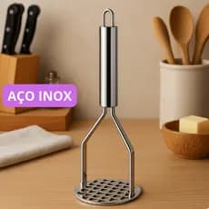 Amassador de Batata em Aço Inox Premium – Ideal para Batatas, Legumes e Purês Cozinha Restaurantes