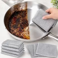 Kit 12 Panos de Limpeza Aço Premium Arear Panela Fogão Toalha Louça Tira Gordura Reutilizável