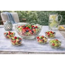 Conjunto De 7 Bowls De Vidro Rose Para Cozinha