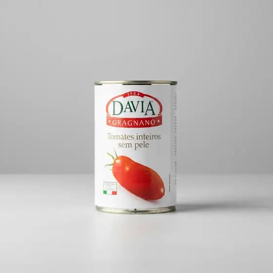 Tomate Pelado Inteiro Italiano Davia Gragnano Em Lata 400gr