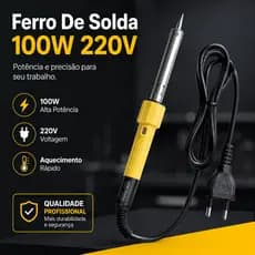Ferro Solda 100w 220v Profissional Alta Potencia Aquecimento Rapido Precisao Eletronica