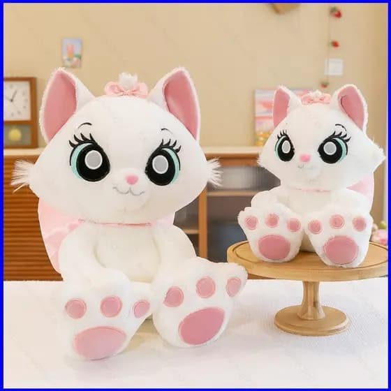 60cm Boneca de Pelúcia Disney Marie Cat Dia dos Namorados Decoração de Casa Almofada Brinquedos de Pelúcia para Crianças