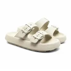 Chinelo Papete Nuvem Feminino Confortável Antiderrapante Leve Slide Ajustável Duas Fivelas